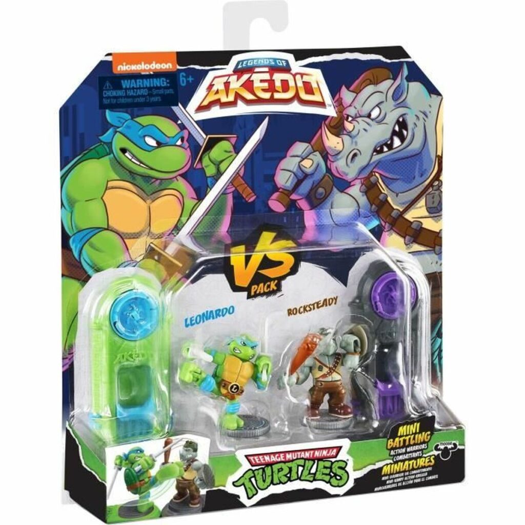 Στρατιωτικές φιγούρες Teenage Mutant Ninja Turtles Legends of Akedo: Leonardo vs Rocksteady
