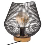 Επιτραπέζιο Φωτιστικό Atmosphera Jena Μαύρο Μέταλλο 40 W (Ø 28 x 26 cm)