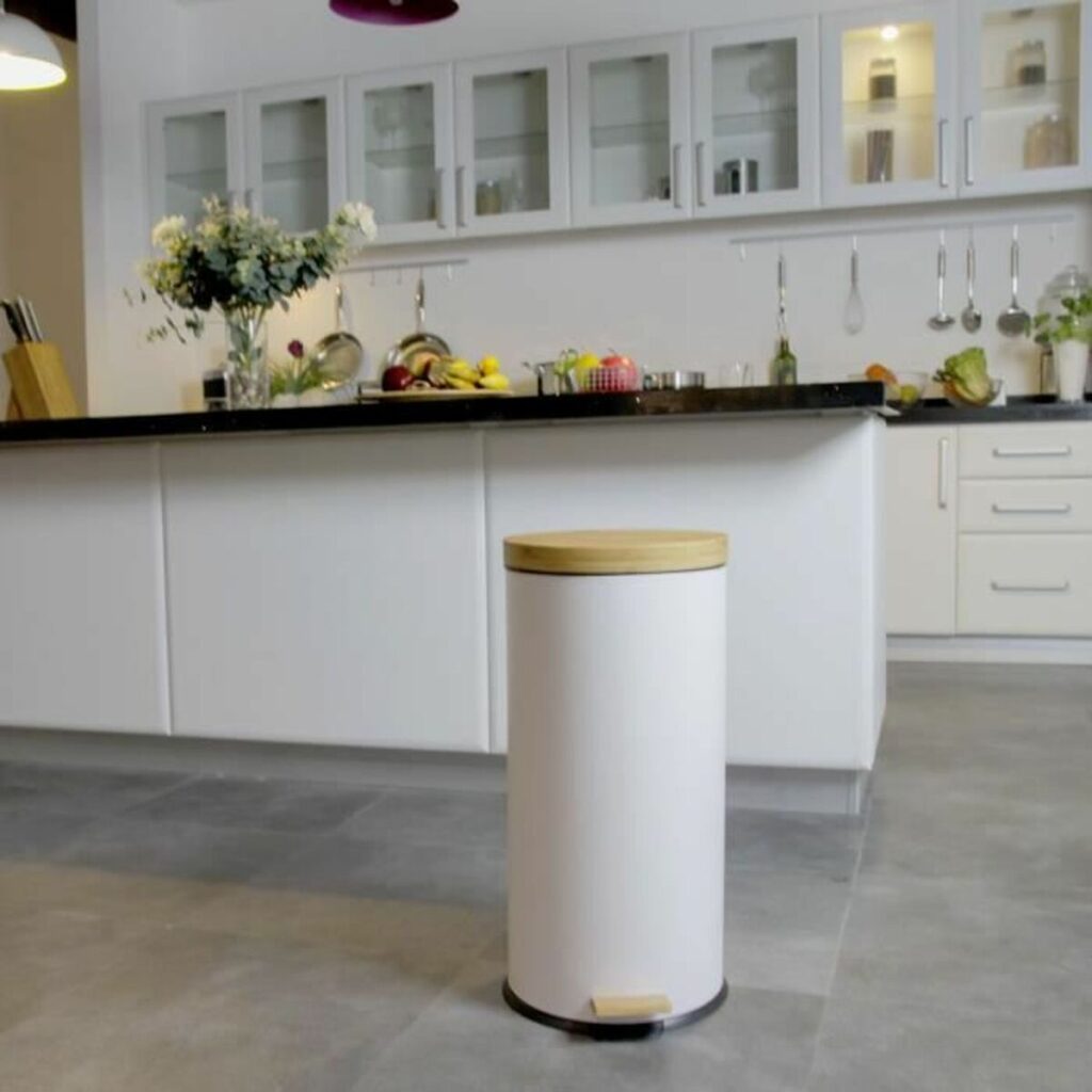 Κάδος για τα Σκουπίδια Kitchen Move Λευκό 30 L