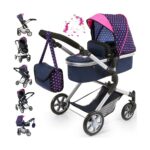 Καλάθι για Κούκλες Reig Combi Neo Pro Ναυτικό Μπλε 63 cm