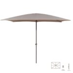 Solskjerm Tessa Χρώμα Τεφρόχρουν Αλουμίνιο 300 x 400 x 250 cm