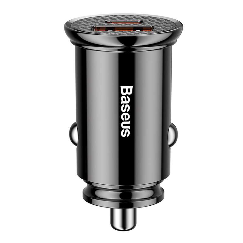 Baseus Φορτιστής Αυτοκινήτου Circular PD QC4.0+ 5A 30W (Μαύρο)