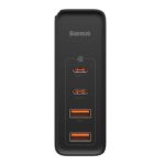 Baseus Φορτιστής Ταξιδιού GaN2 Pro Quick 2xUSB + 2xUSB-C 100W EU (Μαύρο)