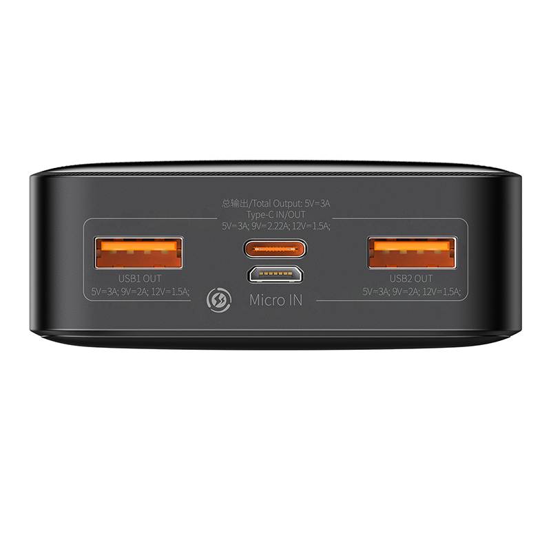 Baseus Powerbank Bipow 20000mAh 20W (Μαύρο)