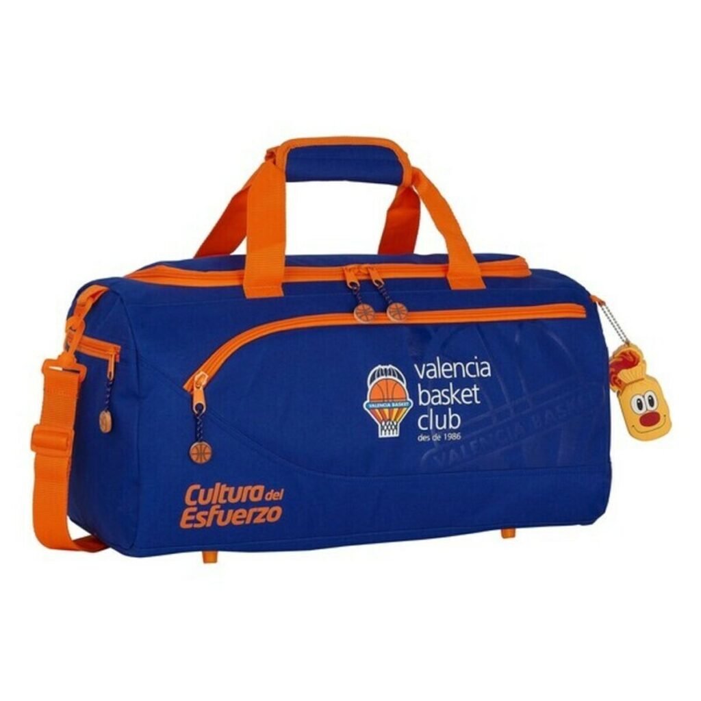 Αθλητική Tσάντα Valencia Basket Μπλε Πορτοκαλί (50 x 25 x 25 cm)