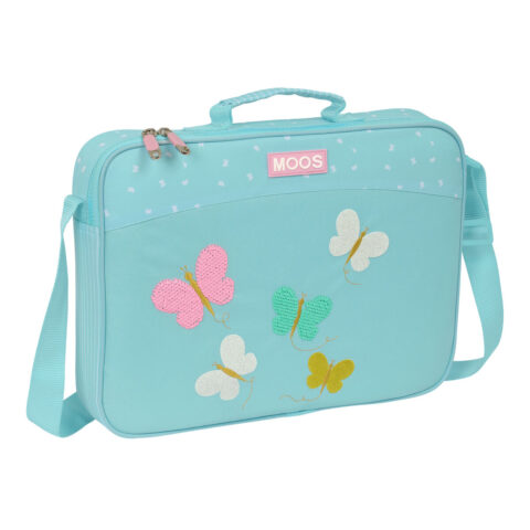 Σχολική Τσάντα Moos Butterflies Ανοιχτό Μπλε 38 x 28 x 6 cm