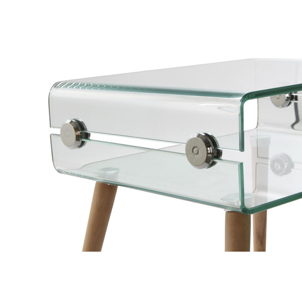 Κομοδίνο DKD Home Decor Κρυστάλλινο ξύλο οξιάς (55 x 40 x 55 cm)