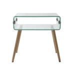 Κομοδίνο DKD Home Decor Κρυστάλλινο ξύλο οξιάς (55 x 40 x 55 cm)