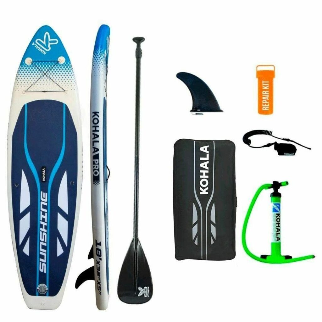 Φουσκωτή Κυματοσανίδα Paddle Surf με Αξεσουάρ Kohala Sunshine Λευκό (305 x 81 x 12 cm)