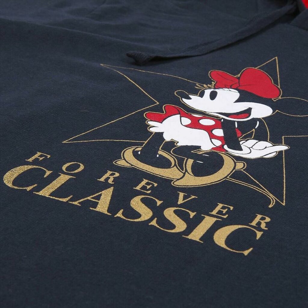 Γυναικείο Φούτερ με Κουκούλα Minnie Mouse Σκούρο μπλε