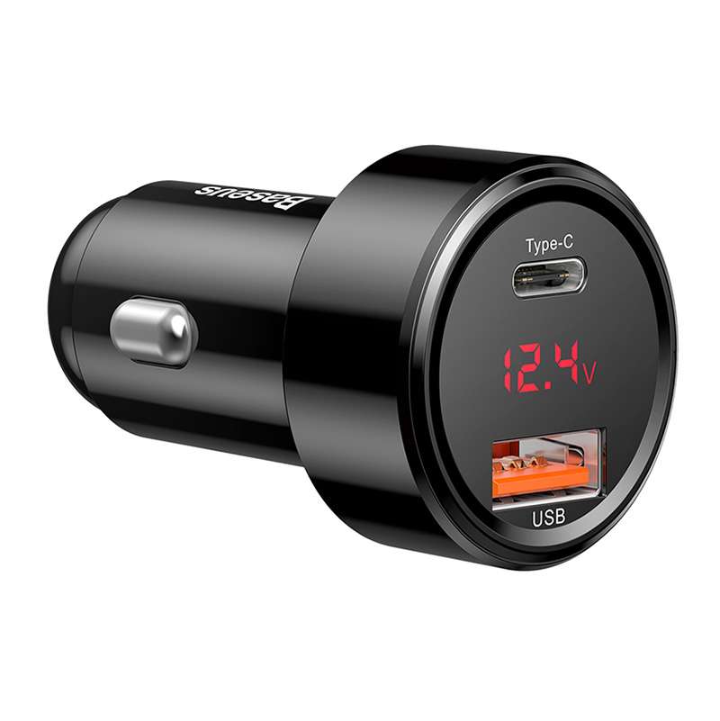 Baseus Φορτιστής Αυτοκινήτου Magic USB + USB-C QC 4.0 PD 45W (Μαύρο)