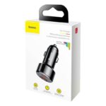 Baseus Φορτιστής Αυτοκινήτου Magic USB + USB-C QC 4.0 PD 45W (Μαύρο)
