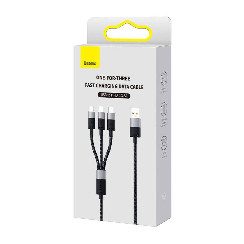 Baseus Καλώδιο USB 3σε1 StarSpeed Series