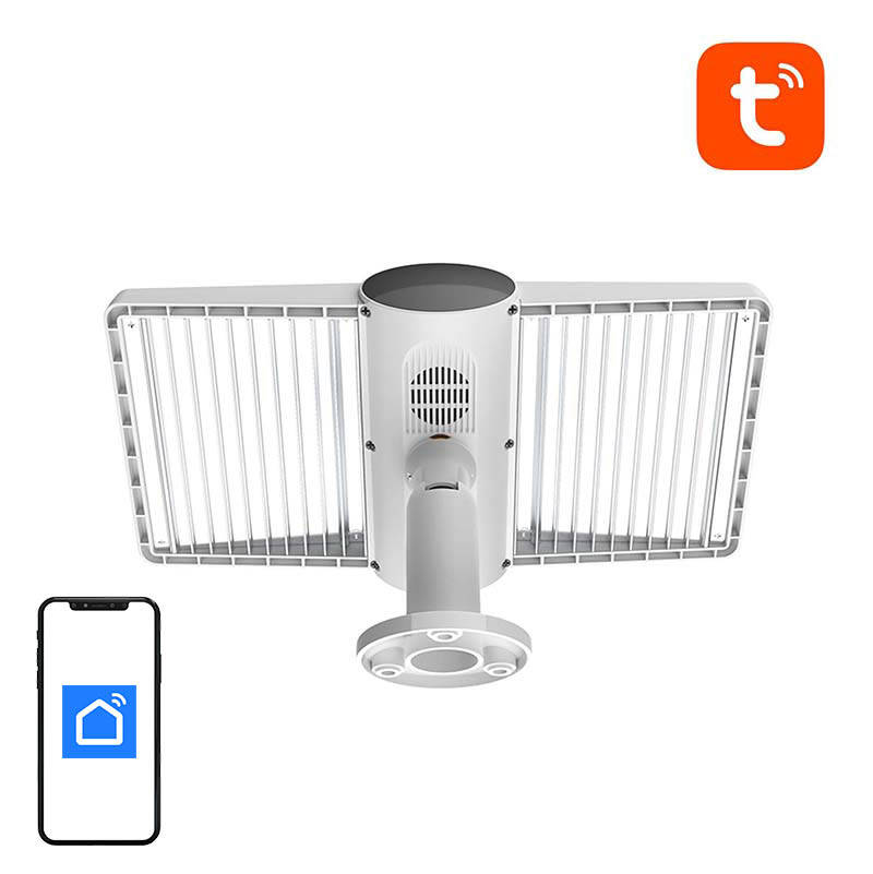 Laxihub Κάμερα Εξωτερικού Χώρου IP FloodLight F1-TY WiFi 1080P Tuya (Λευκό)
