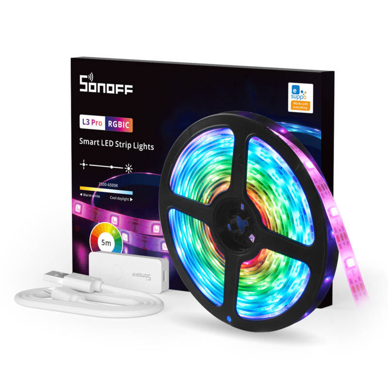 Sonoff Έξυπνη Ταινία Φωτός WiFi RGBIC LED L3 Pro 5m
