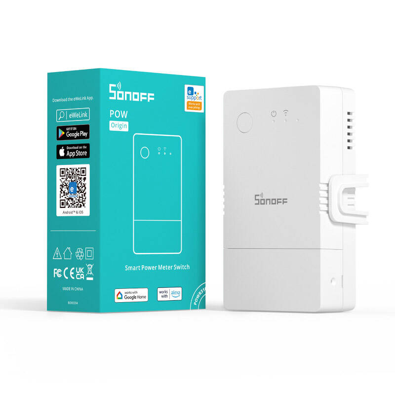 Sonoff Έξυπνος Διακόπτης/Μετρητής Ισχύος WiFi POWR316 (Λευκό)
