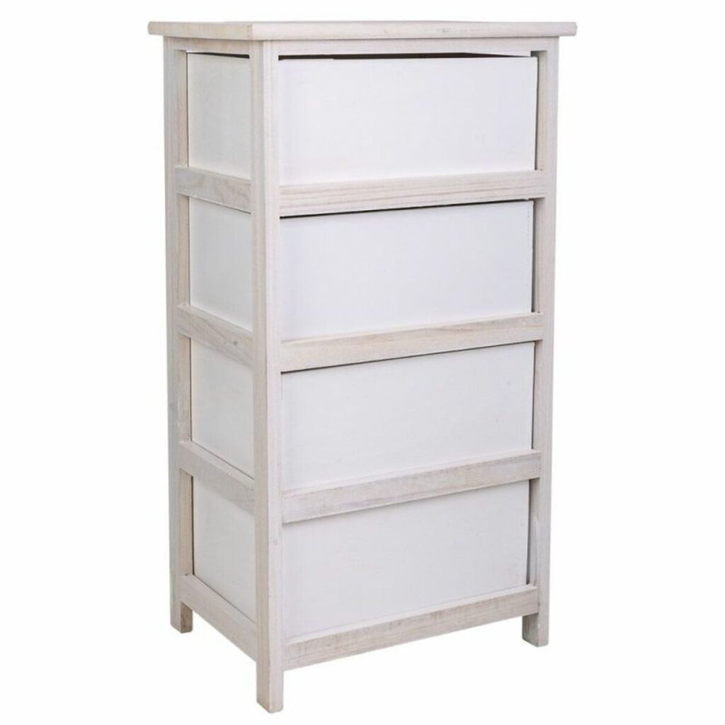 Σιφονιέρα Alexandra House Living Λευκό Ξυλο παουλόβνια 29 x 73 x 40 cm