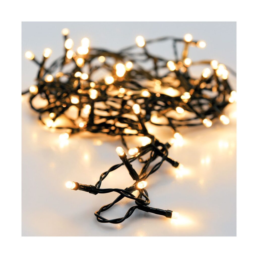 Γιρλάντα Φωτισμού LED AX8415210 Μαύρο Θερμό Λευκό 4 X 4