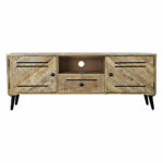 Τηλεόραση DKD Home Decor Καφέ Μέταλλο Ξύλο από Μάνγκο (150 x 59 x 40 cm)