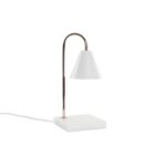 Επιτραπέζιο Φωτιστικό DKD Home Decor Χρυσό Λευκό (15 x 15 x 33 cm)