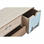 Κουτί-μπιζουτιέρα DKD Home Decor Καφέ Τυρκουάζ Ξύλο 34 x 13 x 16 cm