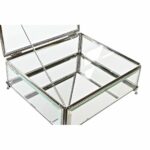 Κουτί-μπιζουτιέρα DKD Home Decor Διαφανές Ασημί Μέταλλο Κρυστάλλινο 25 x 21 x 10 cm