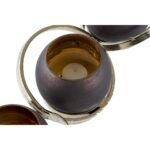 Κηροπήγιο DKD Home Decor Κρυστάλλινο Αλουμίνιο (44 x 15 x 12 cm)