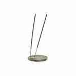 Βάση DKD Home Decor Ø 10 cm Ξύλο Αλουμίνιο Βούδας Άραβας