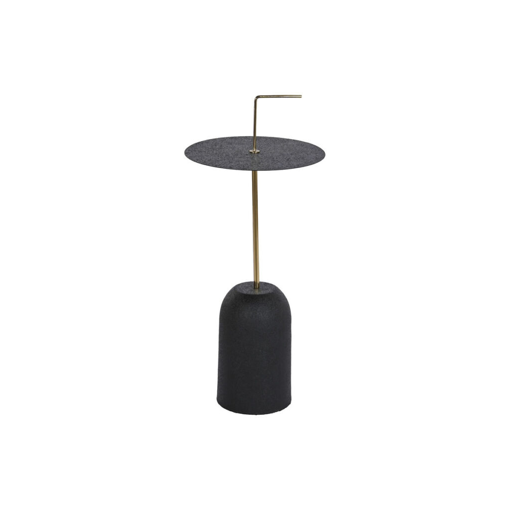 Βοηθητικό Τραπέζι DKD Home Decor 30 x 30 x 68 cm Μαύρο Χρυσό Σίδερο