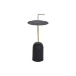 Βοηθητικό Τραπέζι DKD Home Decor 30 x 30 x 68 cm Μαύρο Χρυσό Σίδερο