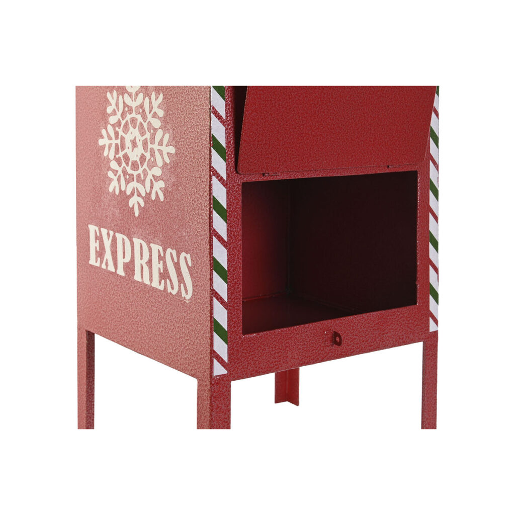 Χριστουγεννιάτικο Στολίδι DKD Home Decor Κίτρινο Λευκό Μαύρο Κόκκινο Γραμματοκιβώτιο 28