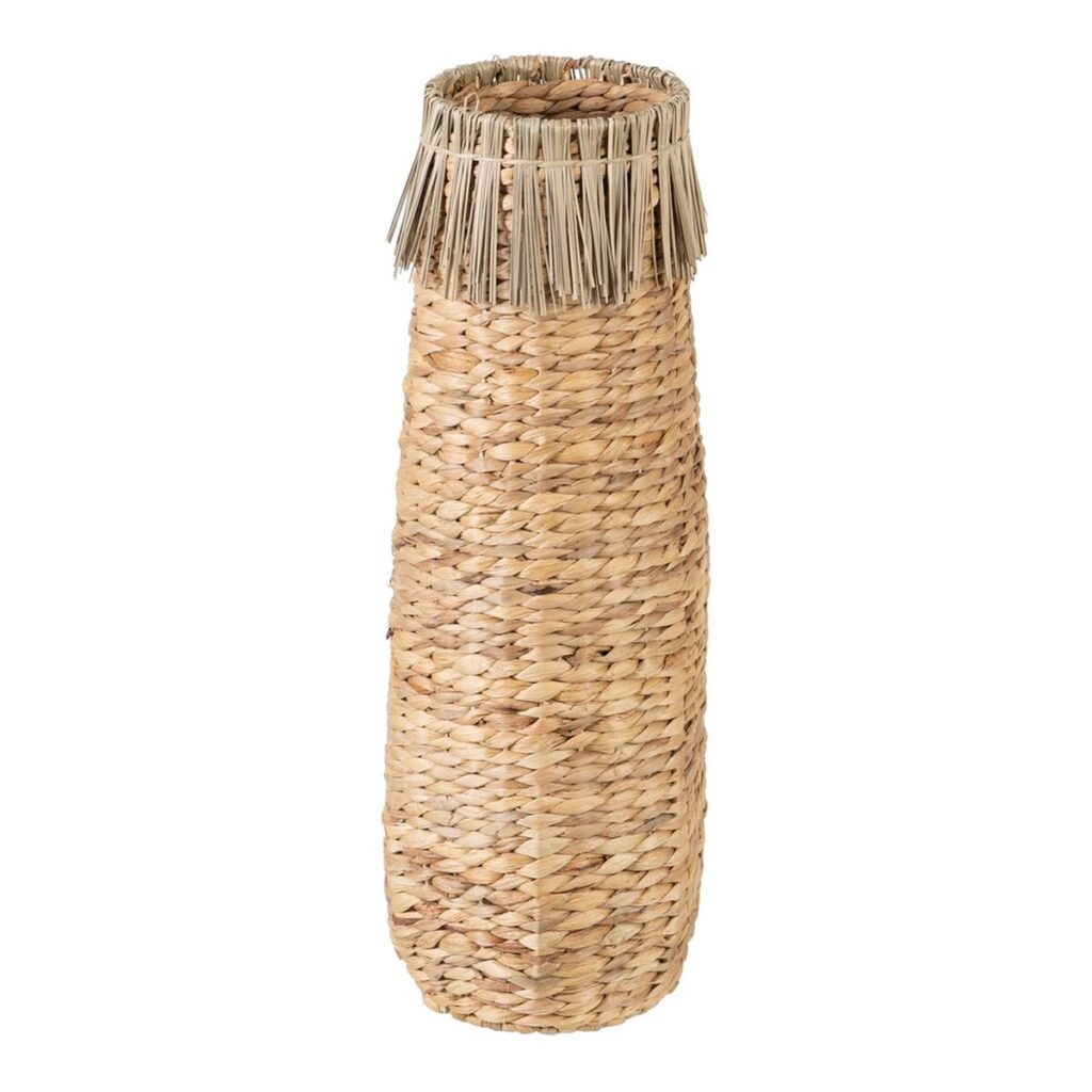 Βάζο 19 x 19 x 61 cm Φυσικό Φυσική ίνα