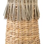 Βάζο 19 x 19 x 61 cm Φυσικό Φυσική ίνα
