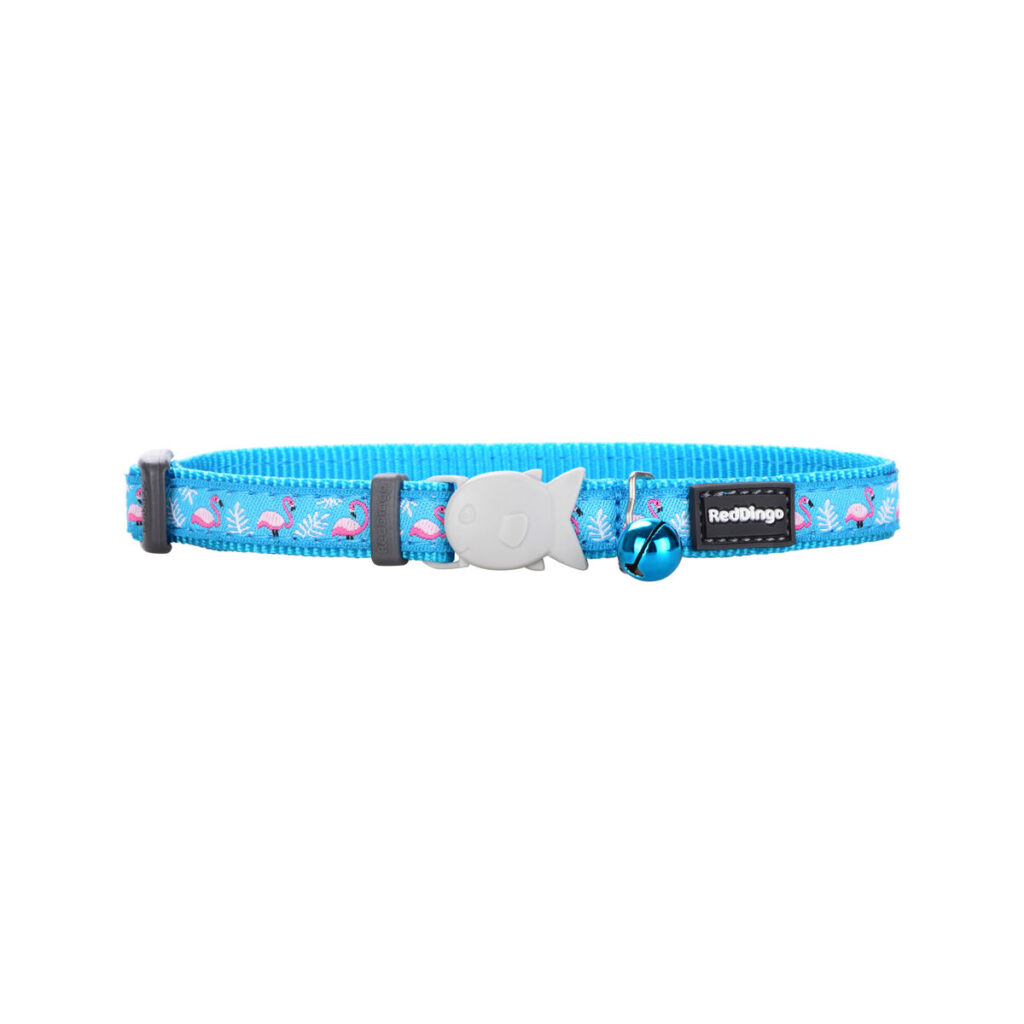 Κολάρο γάτας Red Dingo Flamingo 20-32 cm Τυρκουάζ