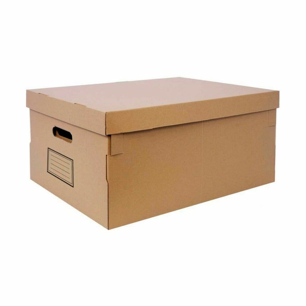 Κουτί αποθήκευσης με Καπάκι Confortime Χαρτόνι 45 x 35 x 20 cm (x6)