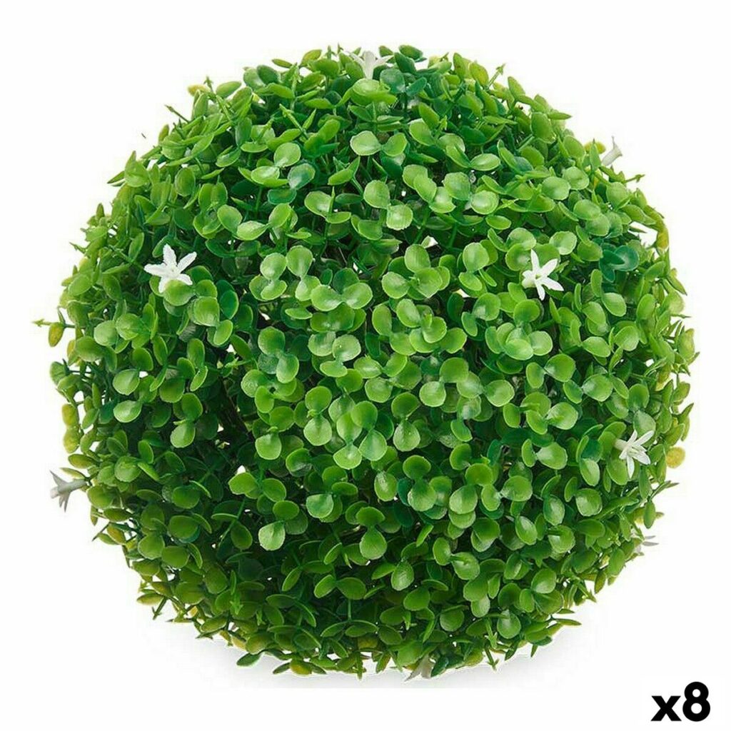 Διακοσμητικό Φυτό Ibergarden 555 Πλαστική ύλη Blomster Φύλλα Ball 22 x 22 x 22 cm (8 Μονάδες)