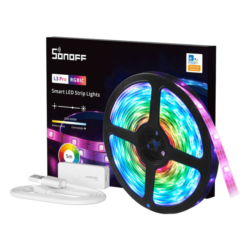 Sonoff Έξυπνη Ταινία Φωτός WiFi RGBIC LED L3 Pro 5m