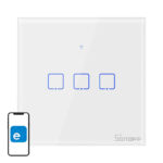 Sonoff Έξυπνος Διακόπτης Χωνευτός WiFi T0 EU TX (3 κανάλια) (Λευκό)