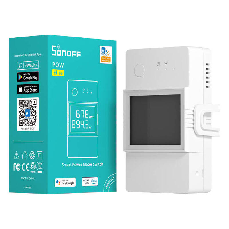 Sonoff Έξυπνος Διακόπτης/Μετρητής Ισχύος WiFi POWR316D (Λευκό)