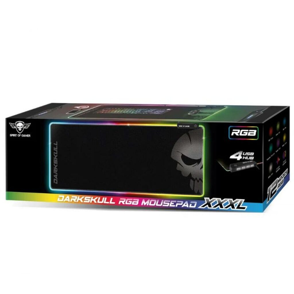 Mousepad Gaming Spirit of Gamer SOG-PADHXXRGB Μαύρο Πολύχρωμο RGB