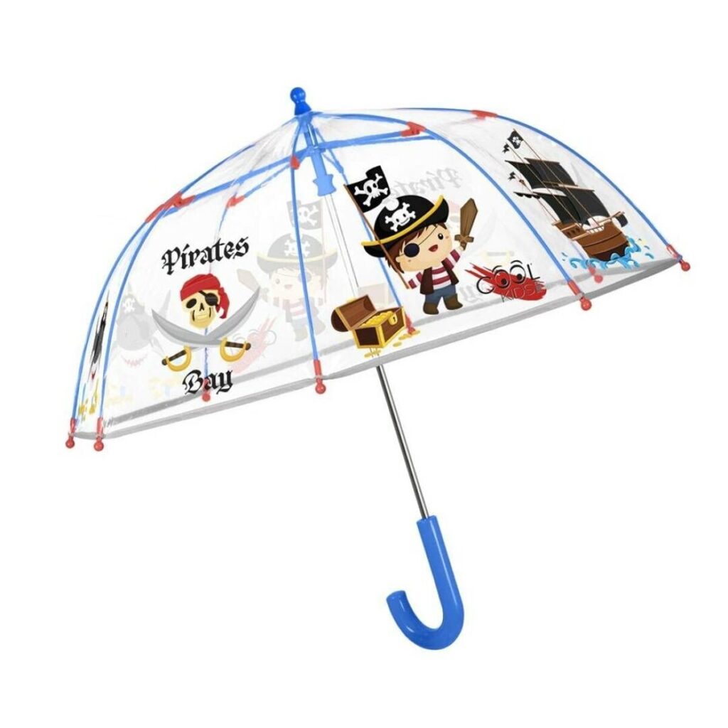 Ομπρέλα Perletti Διαφανές Fiberglass Ø 64 cm Παιδικά Πειρατές