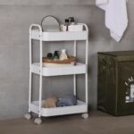 Έπιπλο Κουζίνας Τρόλεϊ Versa Λευκό 30 x 76 x 46 cm Σίδερο