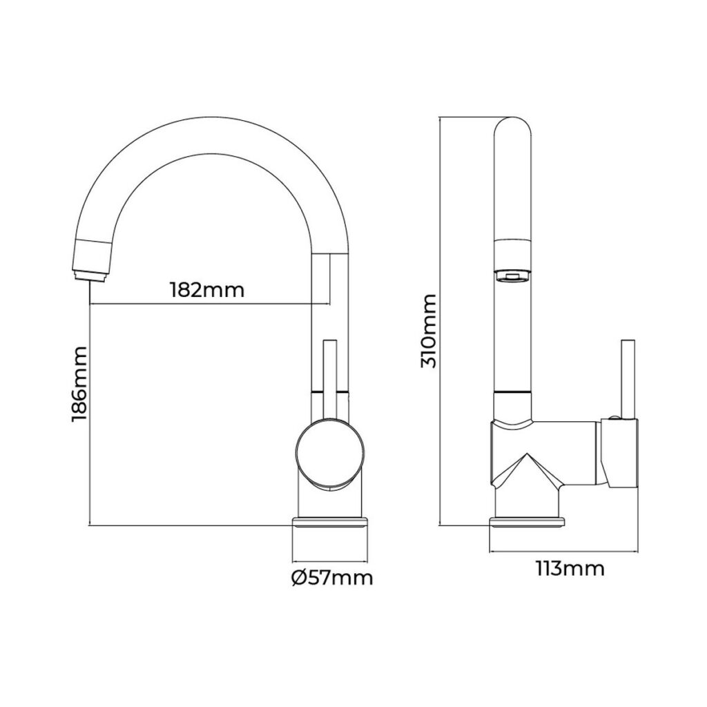 Μονή λαβή βρύση EDM 01127  a7200-x Ασημί Ανοξείδωτο ατσάλι Ορείχαλκος Ψευδάργυρος Νεροχύτη