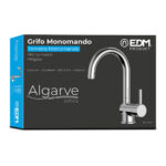 Μονή λαβή βρύση EDM 01127  a7200-x Ασημί Ανοξείδωτο ατσάλι Ορείχαλκος Ψευδάργυρος Νεροχύτη