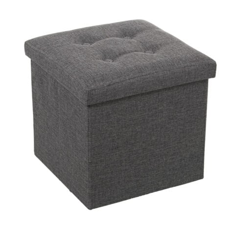 Puff Alexandra House Living Γκρι πολυεστέρας Υφασμάτινο 38 x 38 x 38 cm Εύκαμπτο