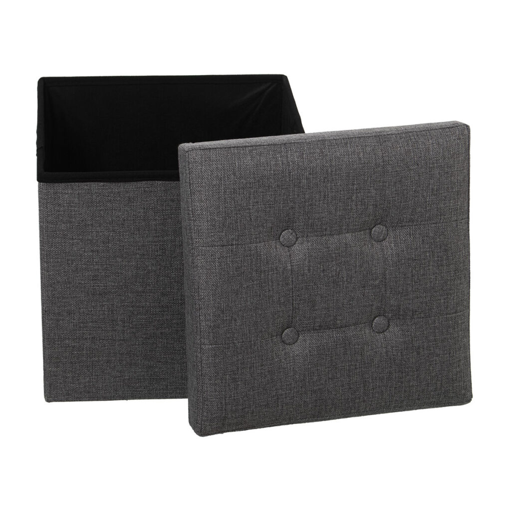 Puff Alexandra House Living Γκρι πολυεστέρας Υφασμάτινο 38 x 38 x 38 cm Εύκαμπτο