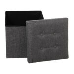 Puff Alexandra House Living Γκρι πολυεστέρας Υφασμάτινο 38 x 38 x 38 cm Εύκαμπτο