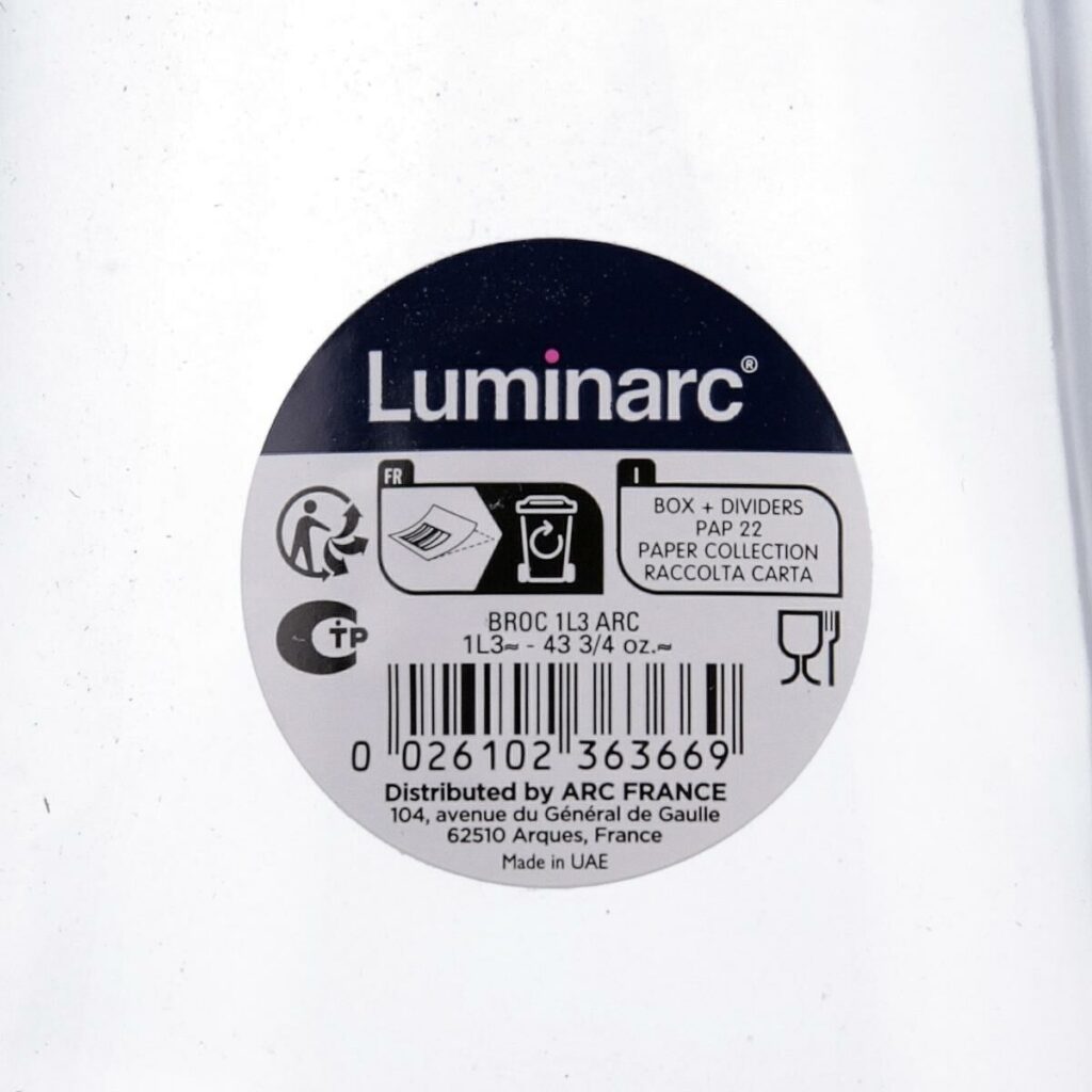 Γυάλινο Mπουκάλι Luminarc Quadro Διαφανές Γυαλί 2 L