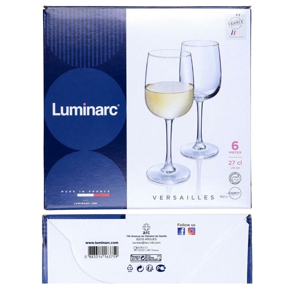 Ποτήρι κρασιού Luminarc Versailles x6 (36 cl)