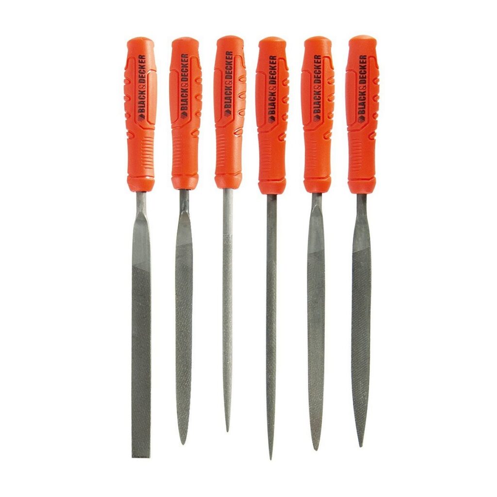 Σετ από Λίμες Black & Decker bdht0-22270 6 Τεμάχια Γεωμετρικά στοιχεία